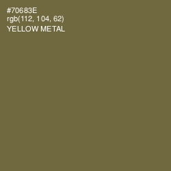 #70683E - Yellow Metal Color Image